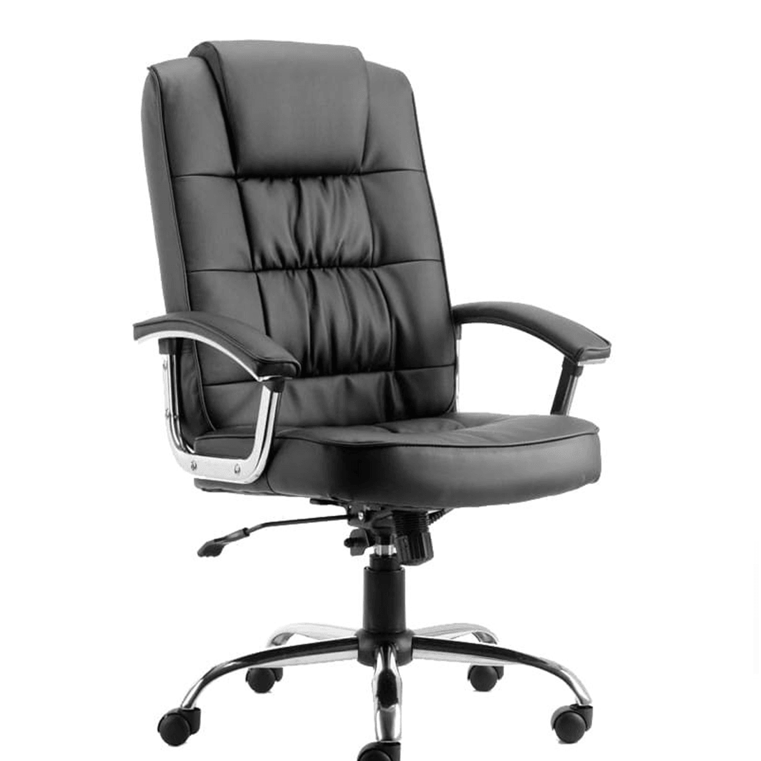 Moore Executive Home Office Chair Available In Black Leather