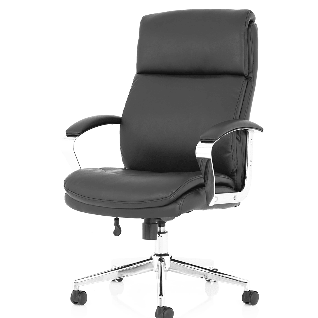 Tunis Executive Home Office Chair In Black Leather homeofice